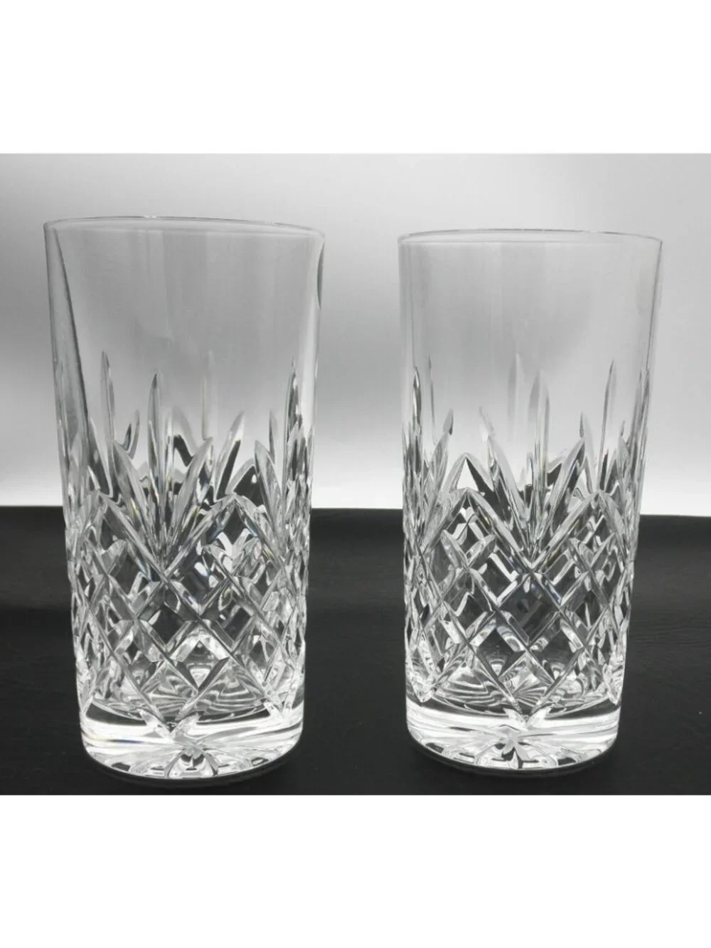 Thomas Webb Cut Crystal Flat WET15 Highball Glasses 5 5/8